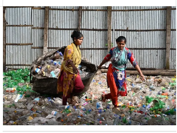 Plastic recycling plant